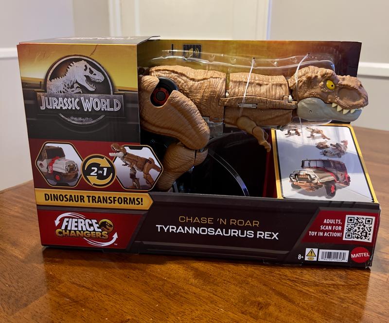 Jurassic World Fierce Changers Chase 'N Roar Tyrannosaurus Rex Action Figure