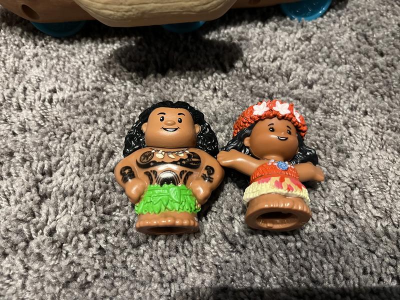 Fisher-Price Little People Toddler Toys Disney Princess Moana & Maui's  Canoe Sail Boat with 2 Figures for Ages 18+ Months
