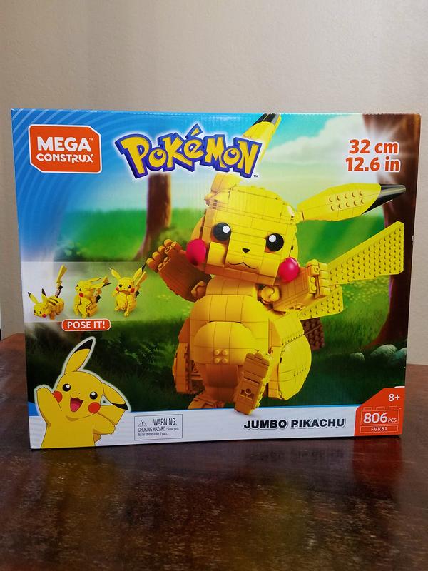 MEGA Pokémon Figurine Action Pikachu 30 cm, Jeu De Briques De Construction  Pour Enfants Et Adultes, Modèle Pokémon À Collectionner Avec 1095 Pièces