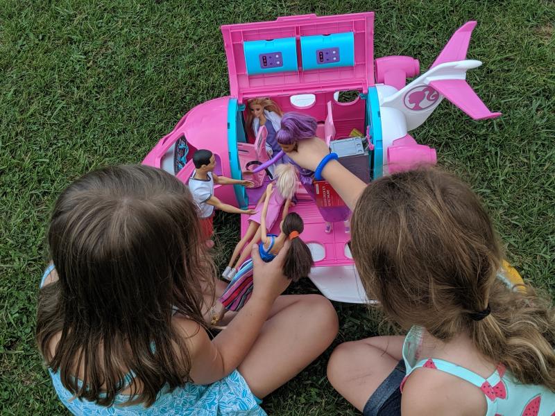 barbie doll airplane walmart