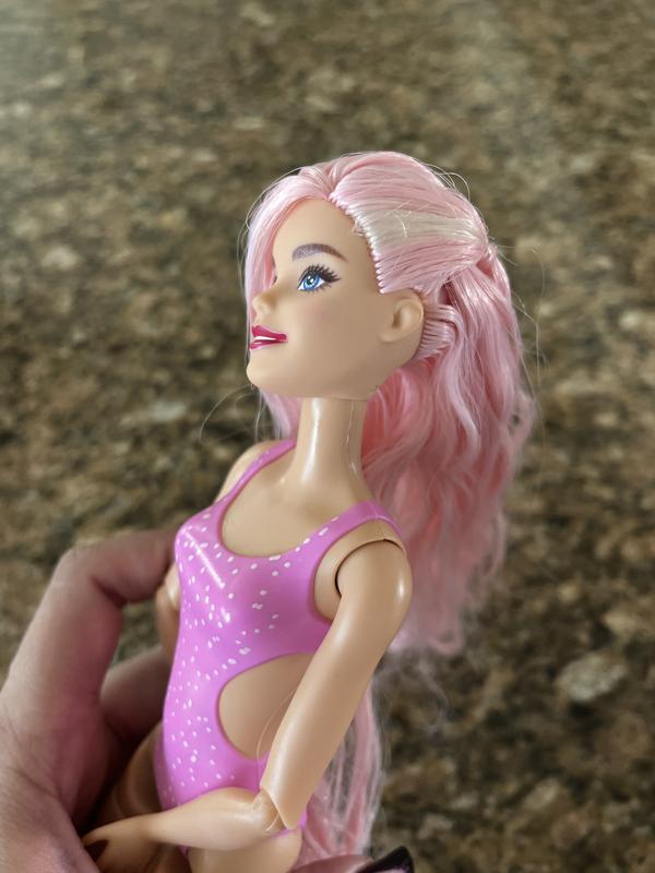  Barbie Pop Reveal Fruit Series Doll, Strawberry Lemonade Theme  with 8 Surprises Including Pet & Accessories, Slime, Scent & Color Change :  Toys & Games