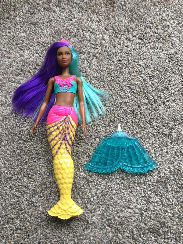 Front of doll and fin