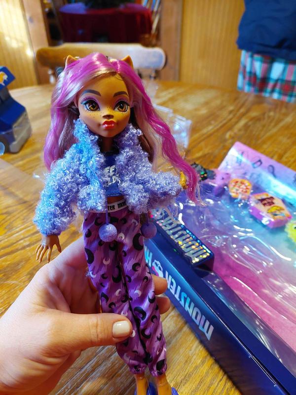 Monster High Clawdeen Wolf Fashion Doll and Accessories, Creepover Party  Set with Pet