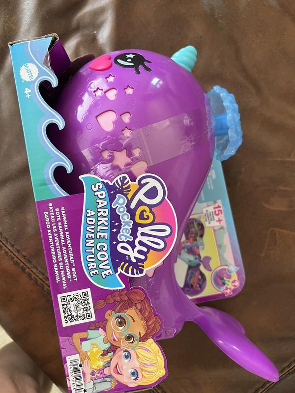 Polly Pocket Sparkle Cove Adventure Narwhal Adventurer Boat