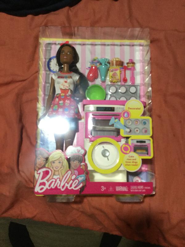 barbie cake bakery playset