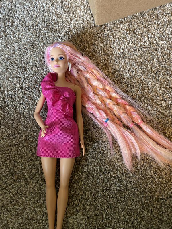 Barbie Fun & Fancy Hair Doll with Extra-Long Colorful Blonde Hair