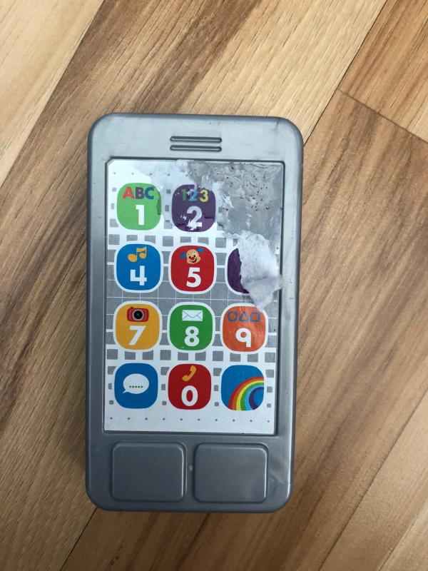 Cell phone after first day of baby playing with it for an hour...