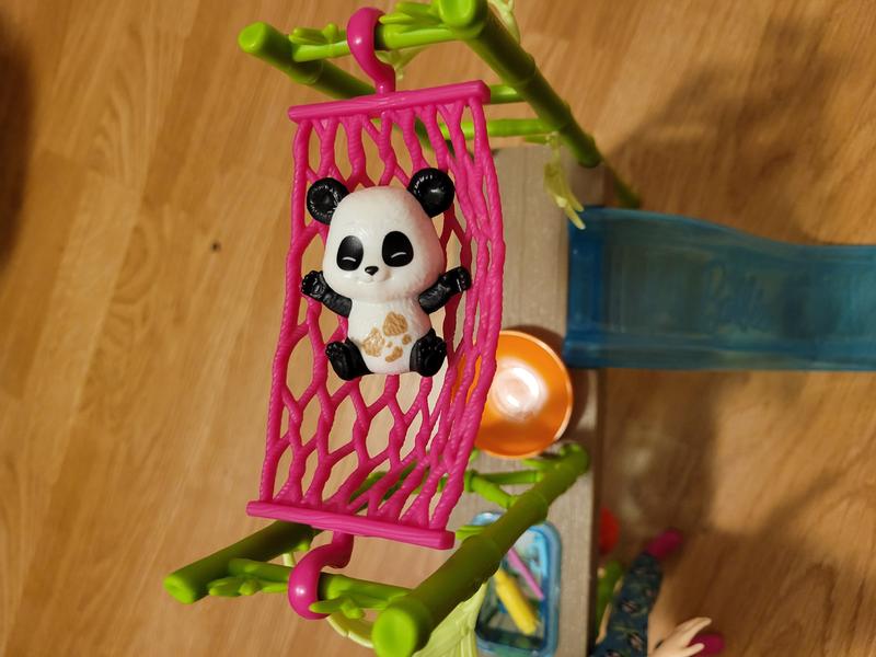Barbie Panda Care and Rescue Playset with Doll, 2 Color-Change Pandas & 20+  Accessories 