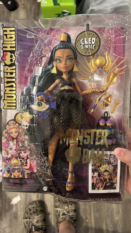 Monster High Cleo De Nile Doll in Monster Ball Party Dress with Themed  Accessories Like a Scepter