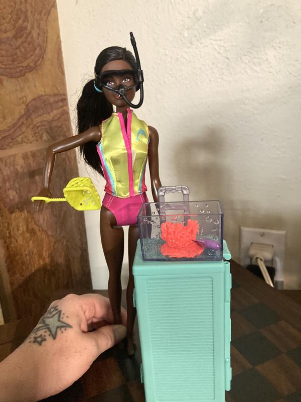 Barbie Marine Biologist Doll And Accessories, Mobile Lab Playset With Doll