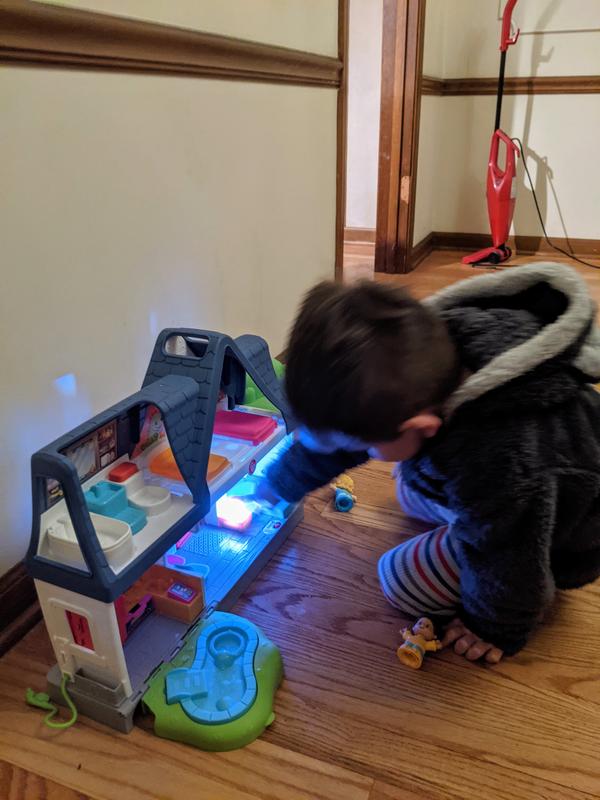 Checking out the light and sound features!