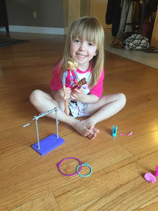 I love my new Barbie Gymnast!