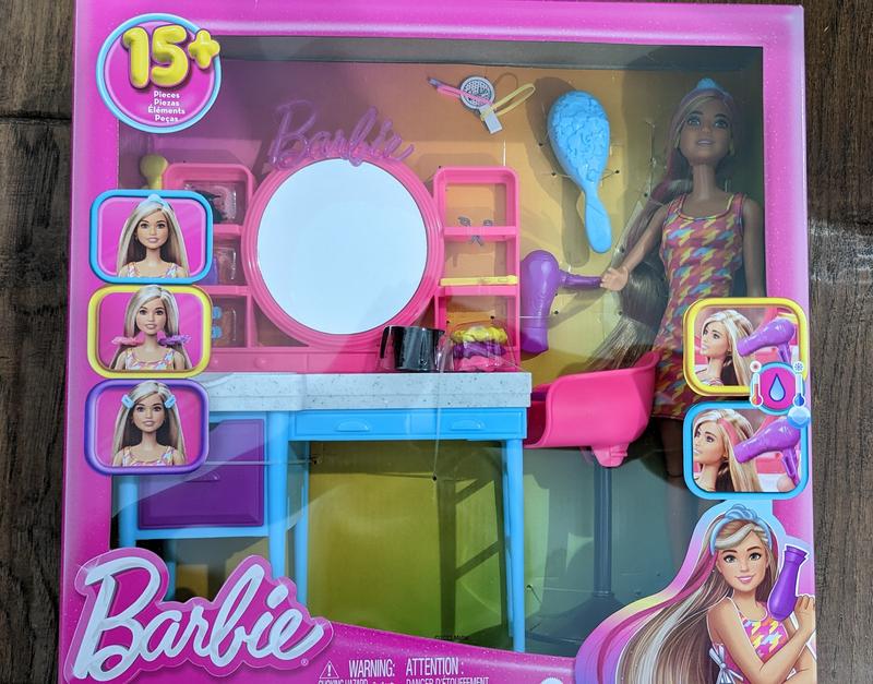 Barbie discount hairdresser set