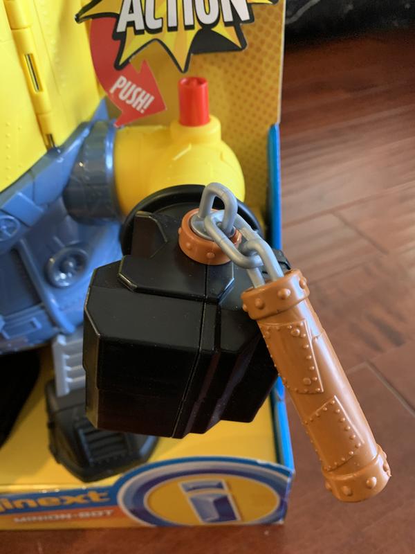 Left arm that has a battle stick that you can rotate with the red button