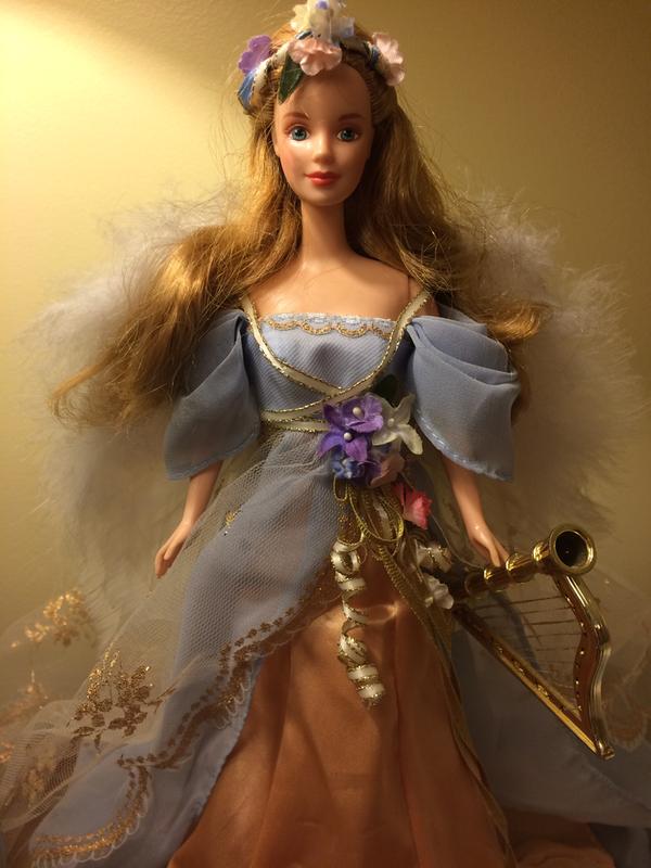 harpist angel barbie 1997