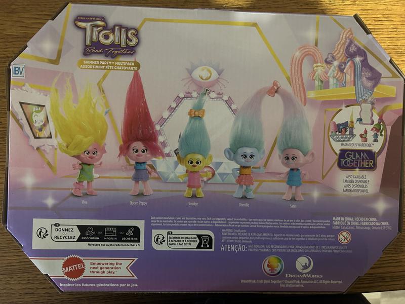 Dreamworks trolls hair 2024 raising party pack