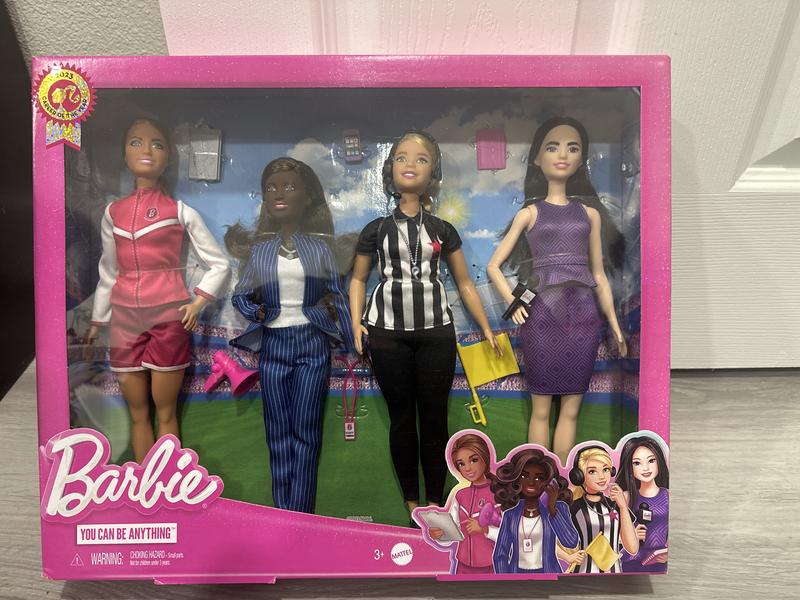 Barbie Dolls, Set of 4 Sport Career Dolls & Accessories