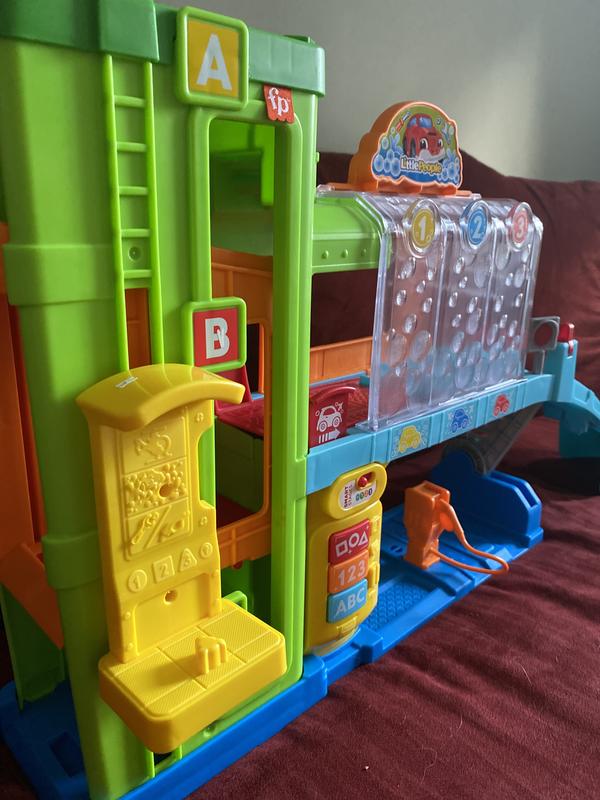 Toy car garage with interactive toy car wash, ilumination and sign with  child's name -  Italia