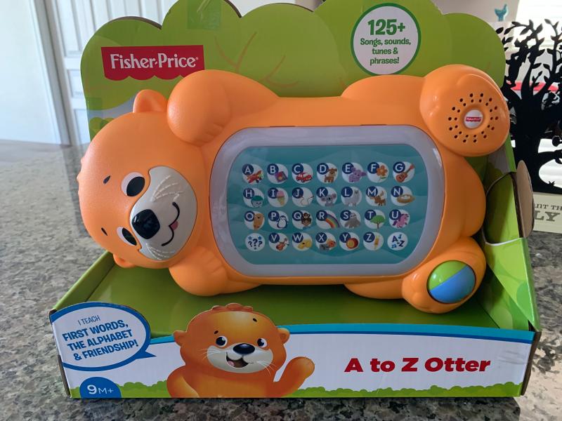 GCW09 US VERSION FISHER PRICE A TO Z OTTER 125 SONGS SOUNDS TUNES & PHRASES 9M 