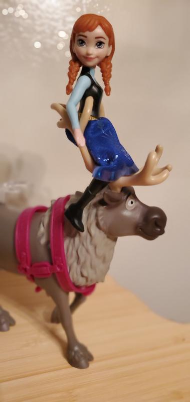 Mattel Disney Frozen Toys, Anna Posable - Muñeca pequeña y reno Sven  inspirados en las películas de Frozen de Mattel Disney, para niños