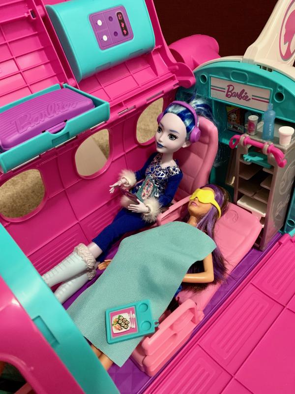 Passengers enjoying their flight!