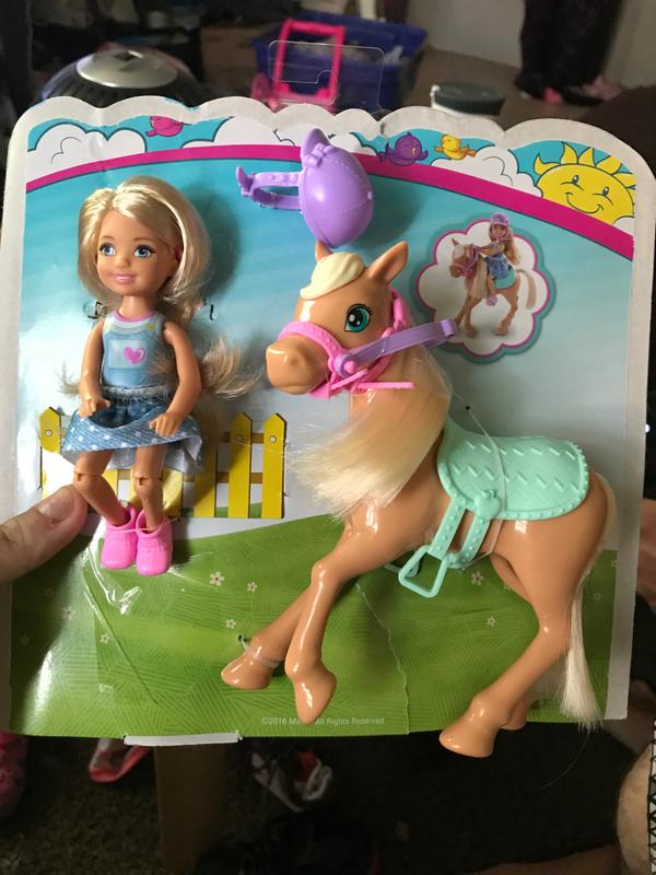 barbie club chelsea doll & horse