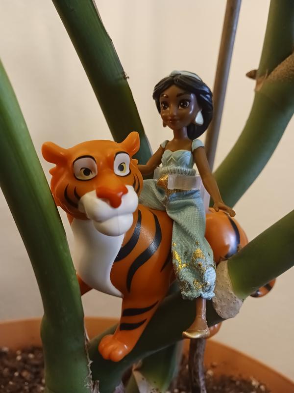 Mattel Disney Princess Toys, Princess Jasmine Posable Small Doll and Rajah  Tiger Inspired by the Disney Movie Aladdin, Toy for Kids