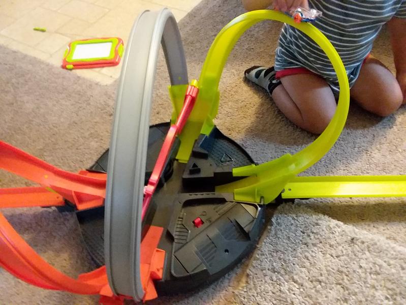 My son enjoying the track!