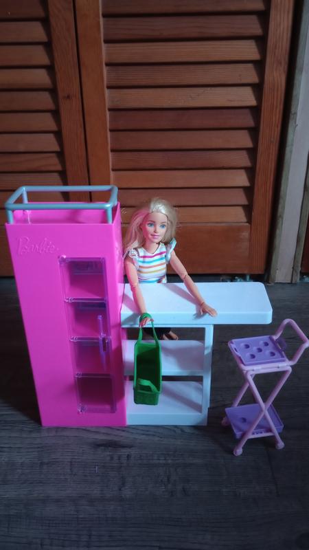 Barbie - Dispensa dei Sogni, playset estensione della cucina di Barbie con  bambola inclusa e 25+