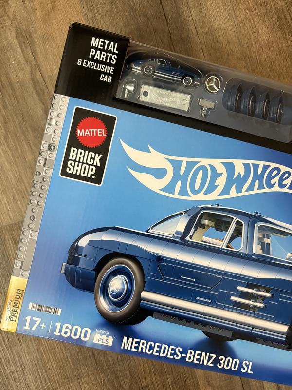 Mattel Brick Shop Hot Wheels Coffret de Construction Mercedes-Benz 300