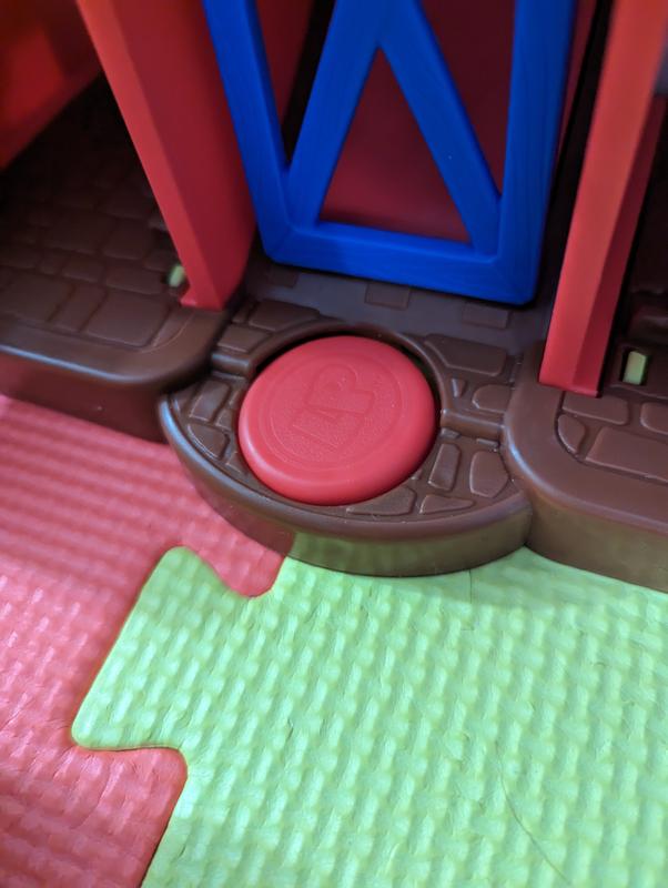 Misalignment of button causing sticking