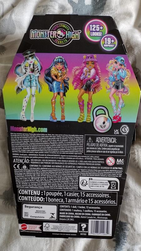 Monster High Coffret Monstrueux Secrets Draculaura Avec Poupée Et  Habillage, Casier Et Plus De 19 Accessoires, Jouet Enfant, Dès 4 Ans, HKY60  : : Jeux et Jouets