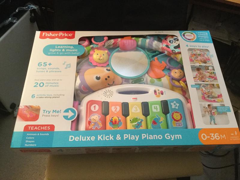 Fisher-Price Deluxe Kick & Play Piano Gym - English Version 