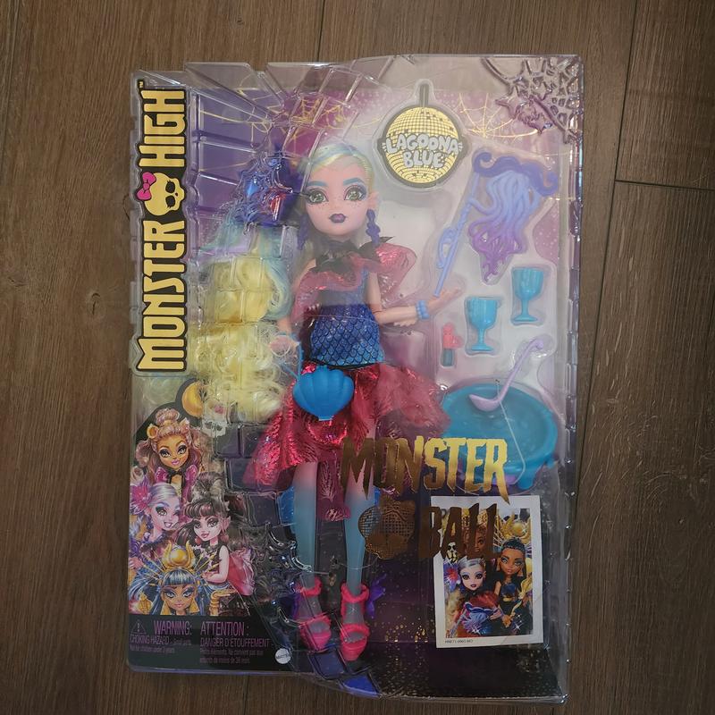 Monster High Lagoona Blue Fashion Doll in Monster Ball Party Dress with  Accessories