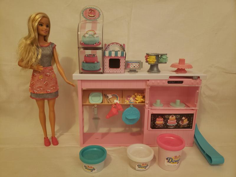 barbie cake bakery set