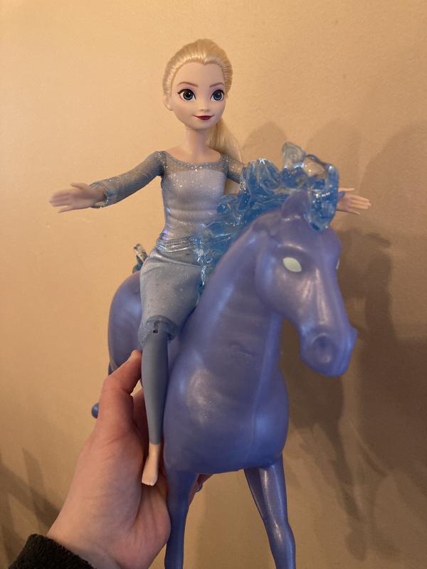 Disney La Reine des Neiges 2 Coffret Elsa et Nokk avec Poupée articulée  Elsa et figurine cheval d'eau Nokk, Jouet Enfant, Dès 3 ans, HLW58