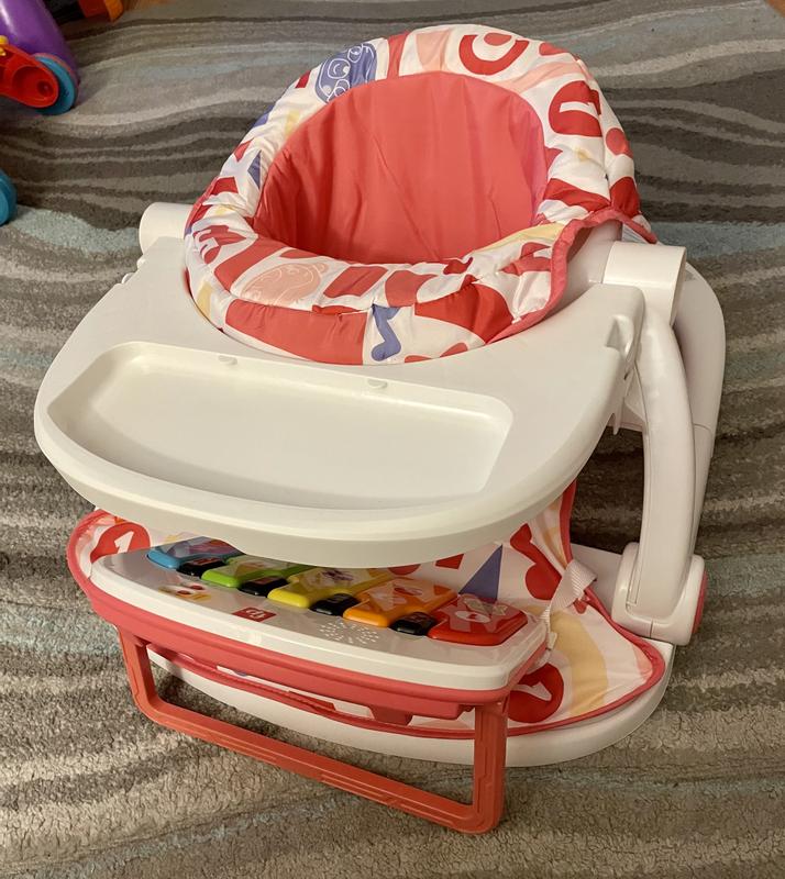 Fisher-Price Baby Silla portátil Kick & Play Deluxe Sit-Me-Up Asiento con  piano de aprendizaje de juguete y bandeja de aperitivos para bebés y niños