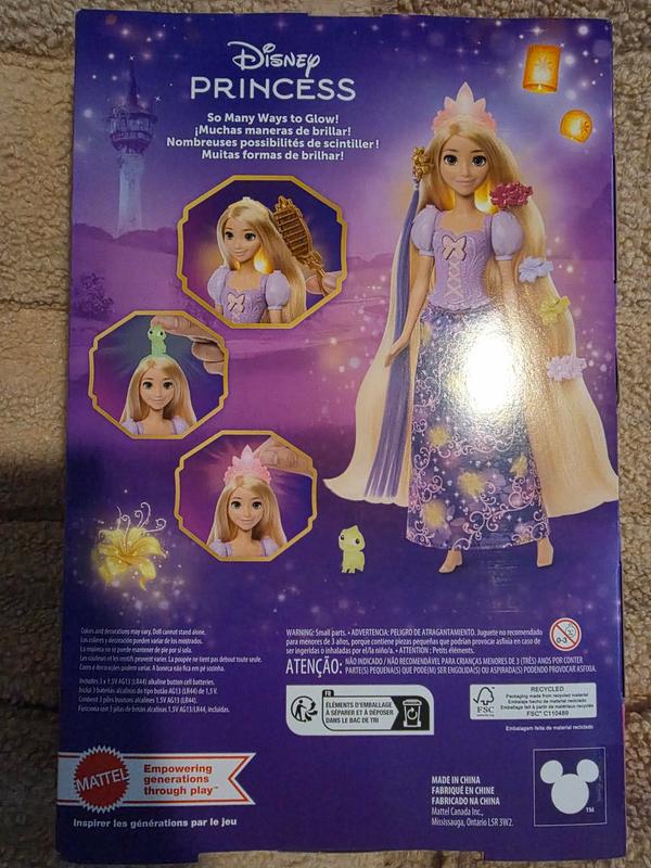 Customer photo for "Disney Princess Light-Up Hair Rapunzel Doll"