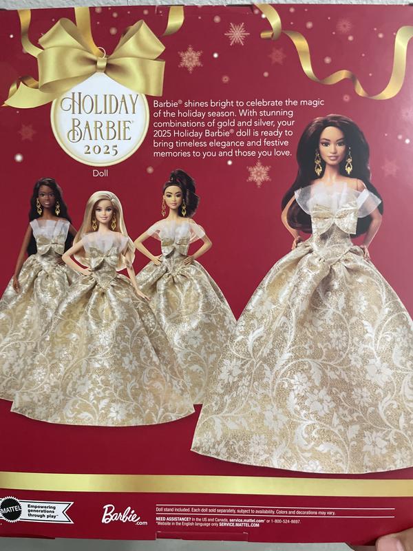 Back of box showing other Barbie’s in collection