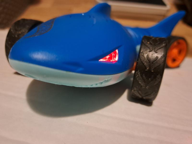 This shark makes sounds and it sounds threateningly fun.