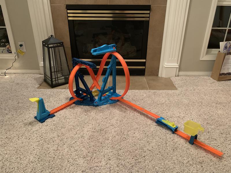 Loops and then flips into cup!