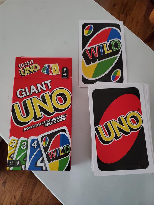 Mattel Games UNO Classic Giant Card Game Family Card Game Oversized ...