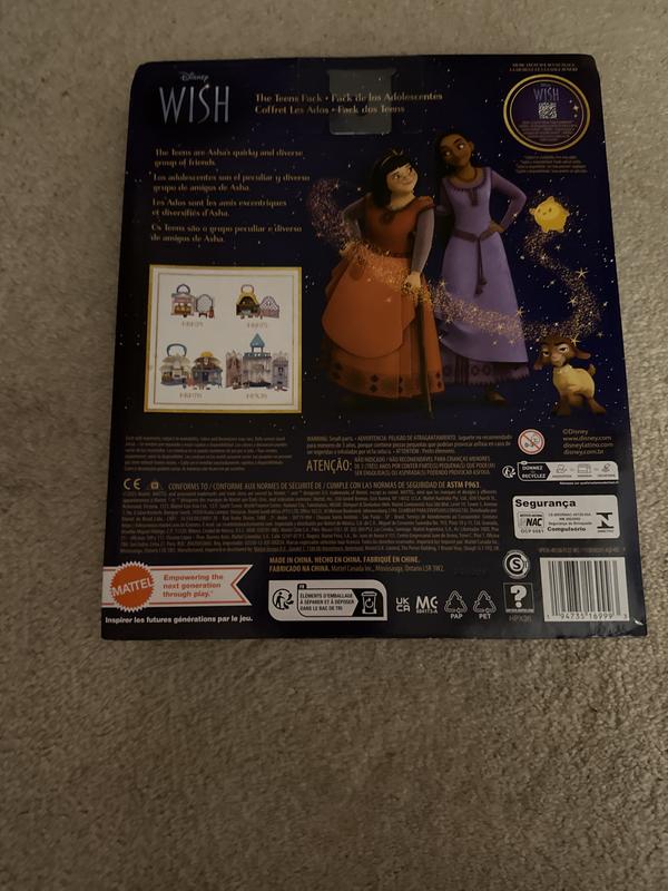 Disney Wish Coffret Les Ados, 8 mini-poupées articulées, fig Star