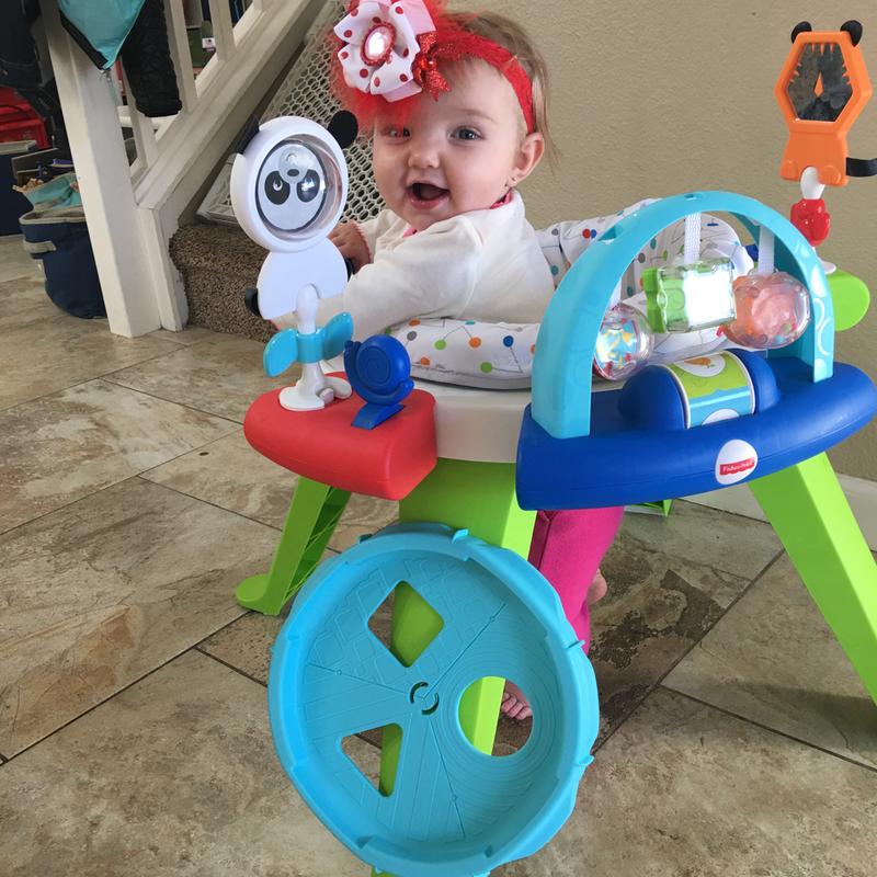 Standing in activity center plus storage for the blue center