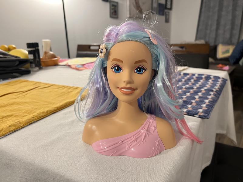 Barbie Doll Fairytale Styling Head, Pastel Hair with 20 Accessories