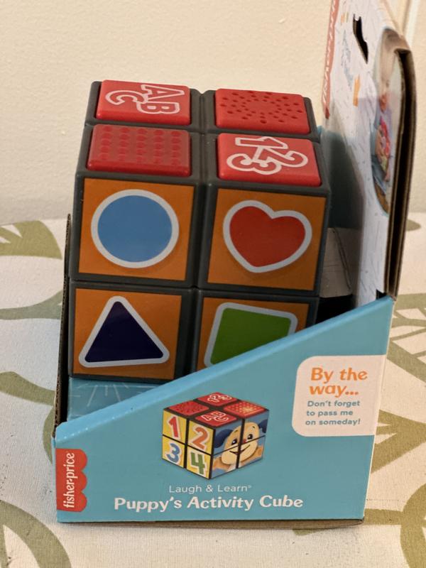 Fisher-Price Laugh & Learn Puppy?s Activity Cube Electronic Learning Toy  for Baby & Toddler