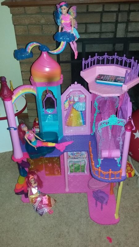 barbie rainbow cove castle playset