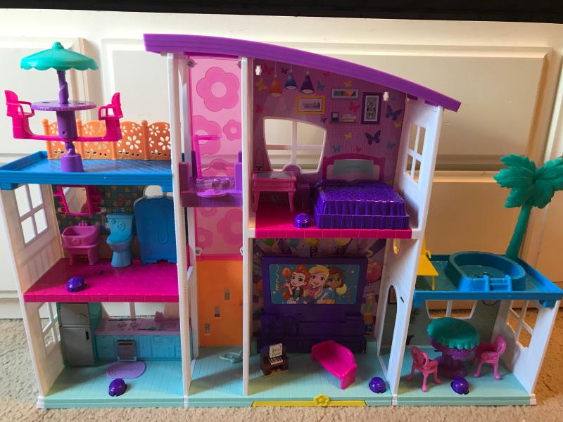 Polly Pocket - Coffret transformable Lapin, avec mini-poupée Polly