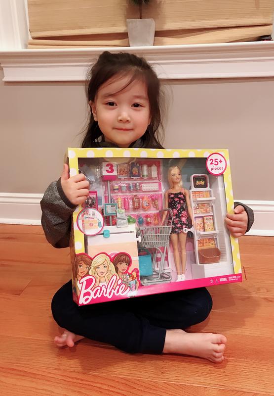 Barbie doll and supermarket playset sale