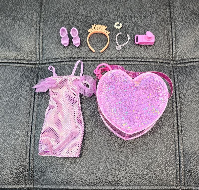 Barbie Clothes, Deluxe Bag with Birthday Outfit and Themed Accessories